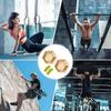 Finger Workout Hexagonal Wooden Forearm Strength Trainer Portable Hangboard For Climbing Fitness Home Exercise Workout Gym