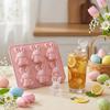 Easter Bunny Mold Set 3D Silicone Ice Tray Food-Grade Safe BPA-Free Non-Stick Easter Bunny Shape Mold for Baking Chocolate Cake Jelly Fudge Snacks