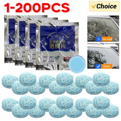1-50PCS Limpadores Sólidos de Para-brisa de Carro Comprimidos Efervescentes Limpeza Vidro de Janela do Para-brisa Poeira Limpador Ferramenta de Lavagem de Carro Acessório de Carro