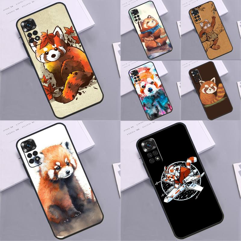 Red Panda Case For Xiaomi Redmi Note 14 9 10 11 12 13 Pro 9S 10S 11S 12S Redmi 13C 10C 12C 14C Coque