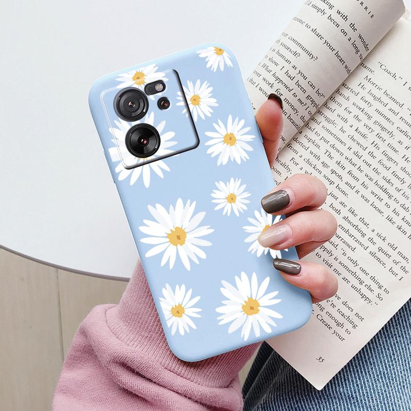 For Xiaomi 13T Pro Case TPU Soft Silicone Coque Flower Pattern Cartoon Painted Phone Cover For Xiaomi 13T Back Protection Capa