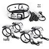 Transparent Leather Bondage Set: Handcuffs, Foot Cuffs, Neck Cuffs, and Dog Leash Collar