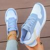 Fashion Autumn 2025 Sky Blue Women's Sneakers Plus Size 41 Mix Color Lace Up Casual Shoes Woman Soft Sole Platform Flats Tennis Shoes