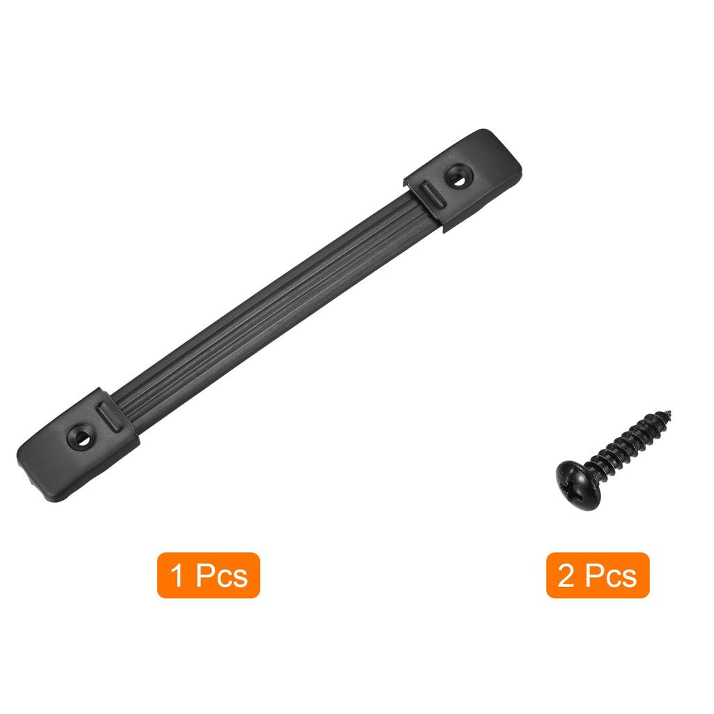 Uxcell Speaker Cabinet Grip Strap Spring Steel Insert Metal End Cap with Buckle Screw 1pc Handle, Type, Handle, Fixing, Black,