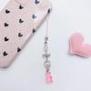 Cute Bear Bowknot Bead Pendants Phone Charm Straps Lanyard Purse Accessories