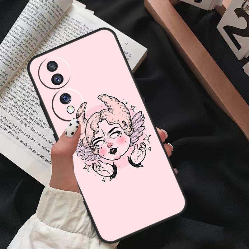 Girly Pastel Witch Goth Pattern For Honor Magic 7 Lite 6 8 Pro Case For Honor 200 400 50 70 90 X8c X8b X9a X9b X9c X9d Win RT