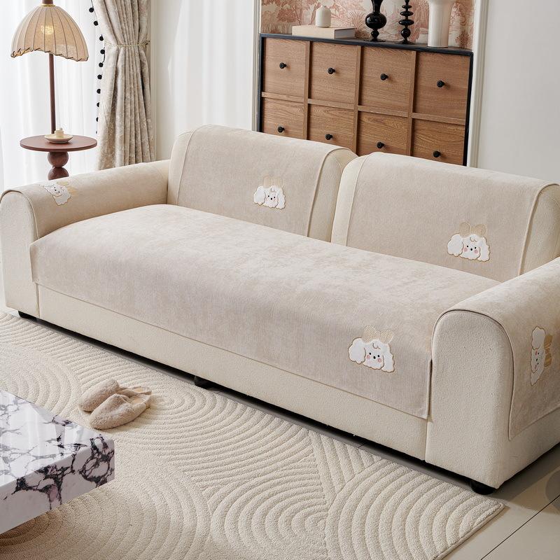 

Chenier Cartoon Sofa Cushion Universal In All Seasons New Seat Cushion Fixed Non-Slip Seat Cushion Straight Row Cover Cloth Towel 70*70cm