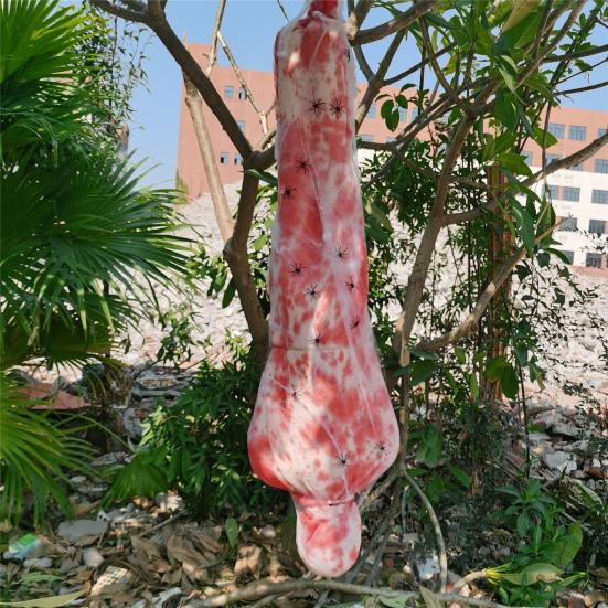 1 Set Realistic Inflatable Fake Corpse Outdoor Scary Corpse Hanging Decoration Creepy Halloween Photography Prop