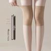 Women's Over-the-Knee Nylon Stockings - Summer Thin, Anti-Snag, Calf-Length, High-Top, with Knee Pads for Air-Conditioned Rooms