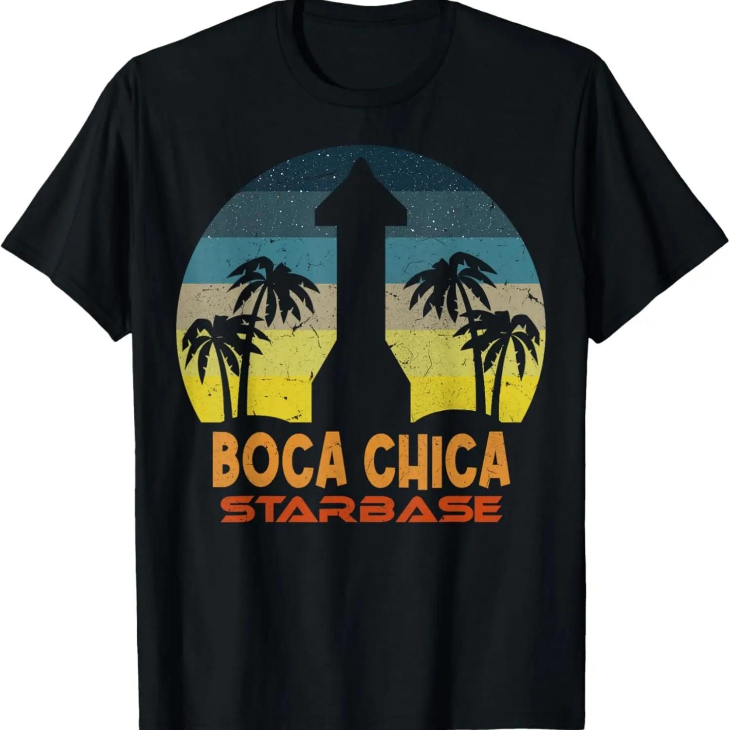 Boca Chica Beach - Vintage Starship - Boca Chica Starbase T-Shirt S
