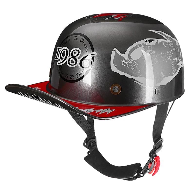 

2023 Motorcycle Venom Helmet Retro Baseball Cap Motorcycle Baseball Cap Accessories Vitange Duck Helmet Dot Casco Moto Motorbike M