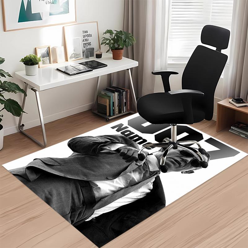 Custom Name 007 James Bond Printed Carpet Rug For Office Chair Living Room Bedroom Kitchen Room Decor Gifts