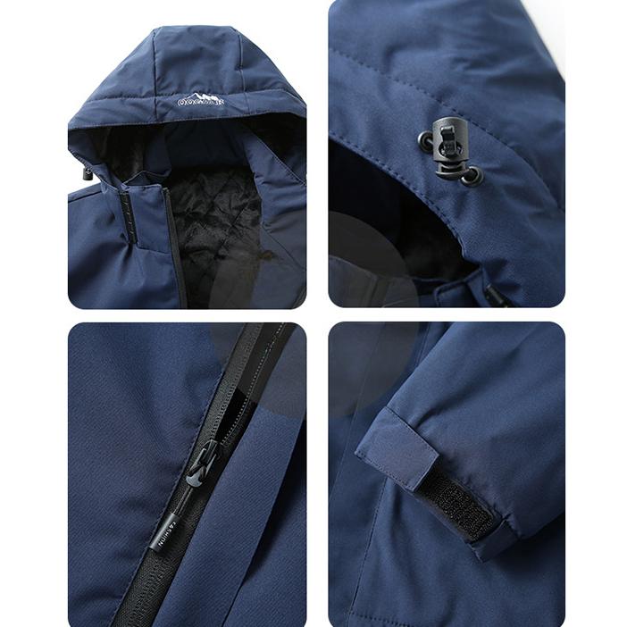 Wodoodporna Wiatroodporna Kurtka Taktyczna Męska Ciepła Pluszowa Casualowa Outdoorowa Wspinaczka Górska Polar Regularna Kurtka Jesień Zima