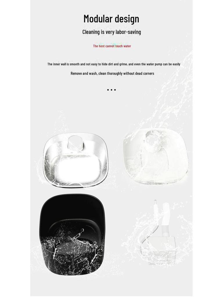 Wireless Smart Pet Drinking Fountain for Cats and Dogs, 4L Capacity, Circulating Water Design