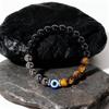 Festive Gifts Black Onyx Hematite Tiger Eye Evil Eye Beaded Bracelet Protection Fashion Jewelry For Men Women Daily Wear Gift