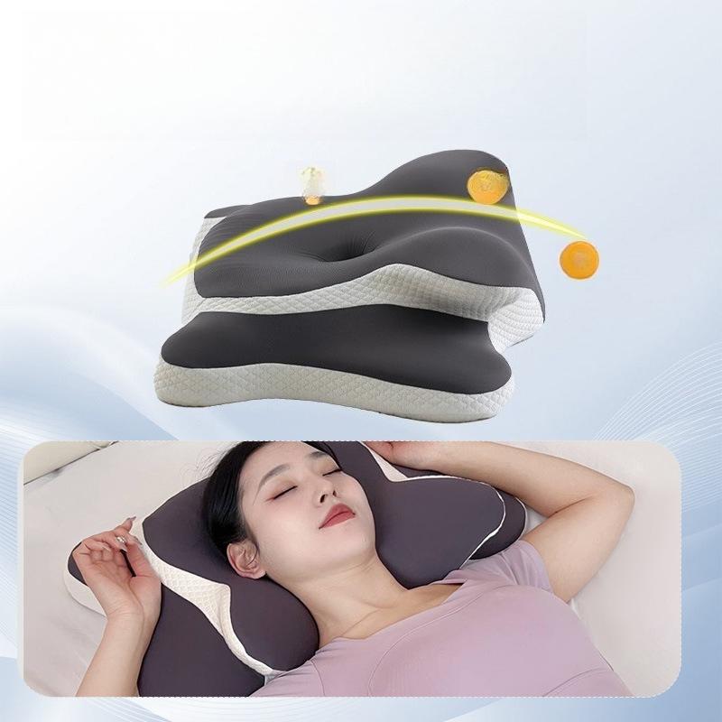 Ergonomic Memory Foam Pillow for Neck Pain Relief, Slow Rebound Orthopedic Cervical Pillow, Hypoallergenic Bed Pillows for Side