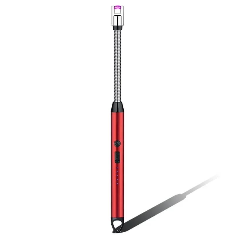 New Windproof Kitchen Electric USB Lighter Candle Barbecue Camping Rechargeable Arc Flameless Plasma