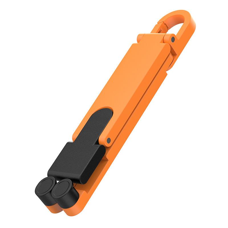 Mini Portable Keychain Phone Stand Aviation Aluminum Anti-slip Adjustable for Travel Live Streaming Vlog Shooting