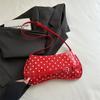 Vintage Polka Dot Color Block Women Fashion Single Shoulder Handheld Underarm Small Square Bag