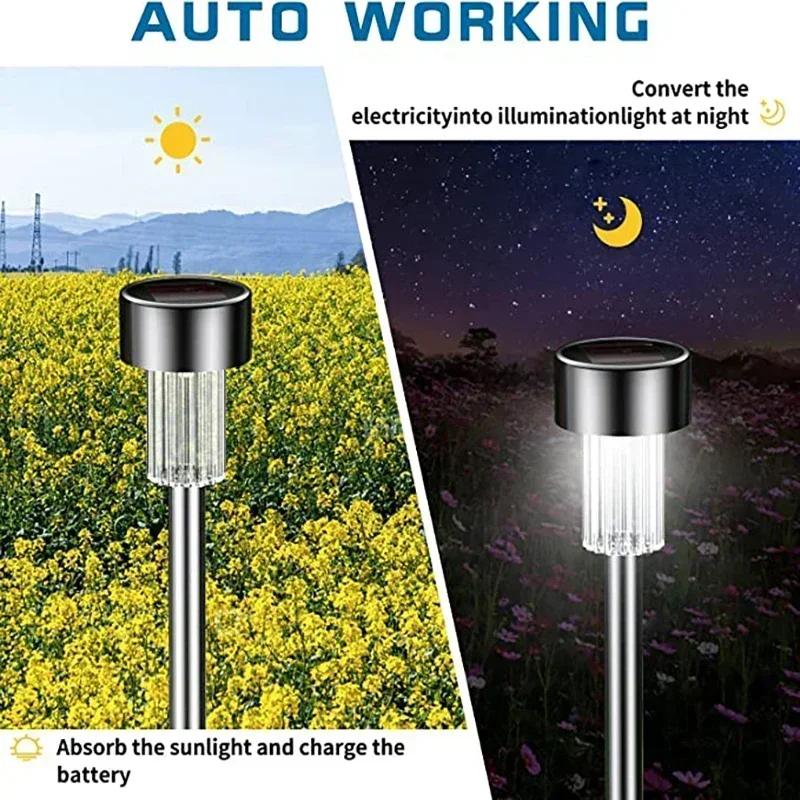 Solar Outdoor Lights Garden Lamp Solar Powered Waterproof Landscape Path Outdoor For Yard Lawn Patio Decorative