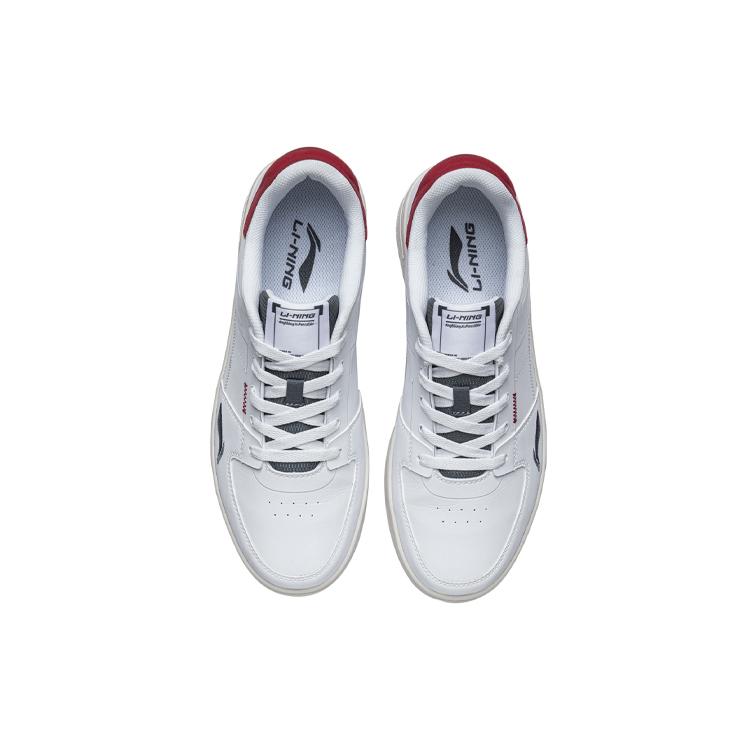 Li Ning Low top Skateboard Shoes Men's White Red AGCR187-2