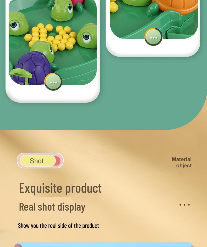 Speedy Turtle Bean Grab: Interactive Parent-Child Table Game