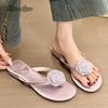 Flower Women Flats Slippers Clip Toe Flip Flops Ladies Casual Woman Shoes 2025 Summer Sandals Beach Slides Mujer Zapatos Size40
