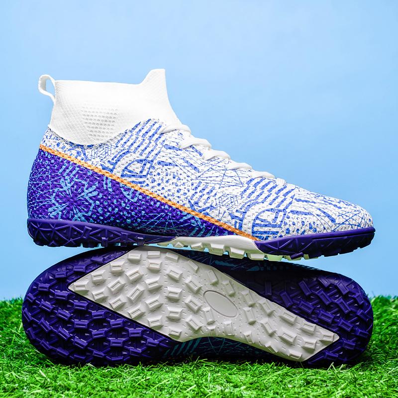 Nowe, gorąco sprzedające się, unisex buty piłkarskie: Długie kolce/kolce do trawy, Oddychające, Antypoślizgowe i Lekkie
