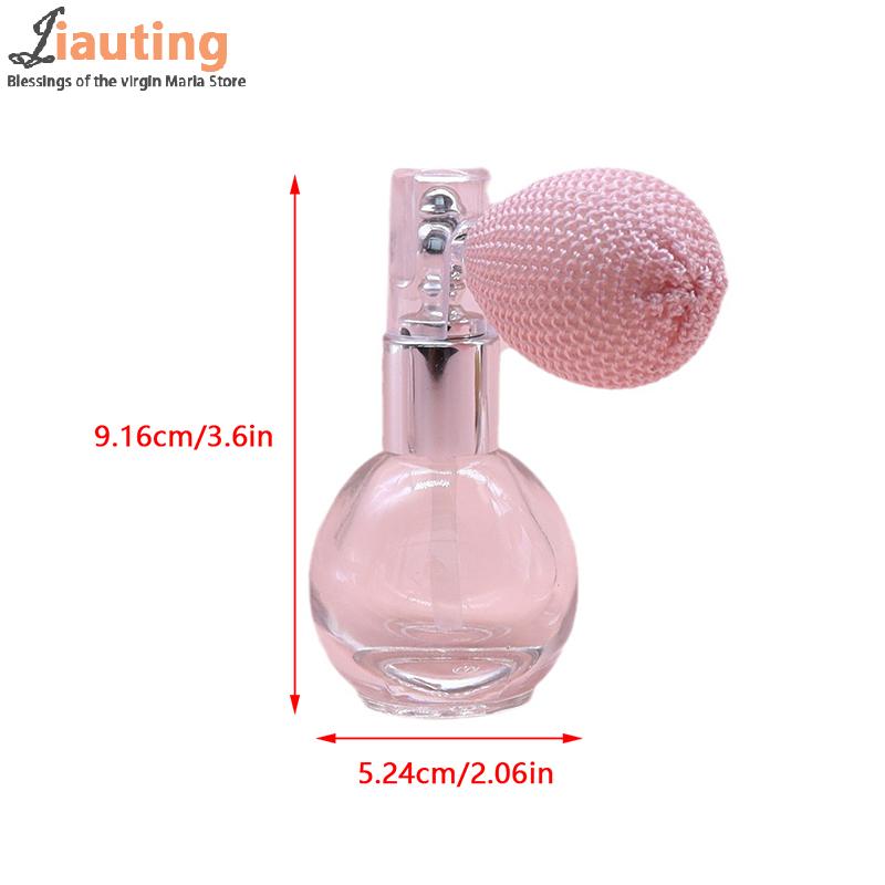15ml Portable Vintage Crystal Glass Perfume Bottle With Airbag Atomizer Empty Cosmetic Container Mini Refillable Spray Bottles