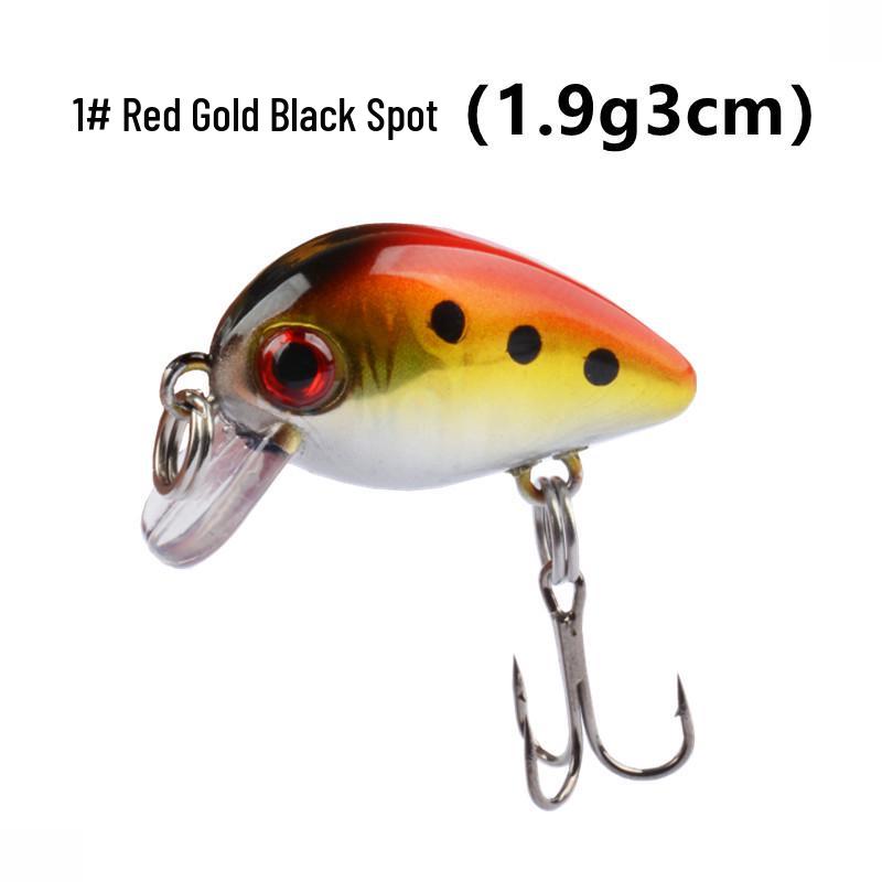 Lure Micro Bait Millet Minnow 1.9g - Artificial Rock Bait for Bass, Mini Fat Person Mabaqiao Slow.