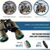 10x50 BAK4 Prism Binoculars FMC Coated Long Range IPX4 Waterproof Telescope Lightweight Portable Ideal for Camping Hiking