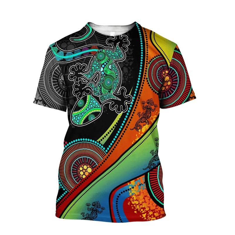

New Fashion 3D Print T-shirt Casual Australia Aborigines Nation Mens Graphic Tshirts Harajuku O-neck Short Sleeve Tees Tops 4XL