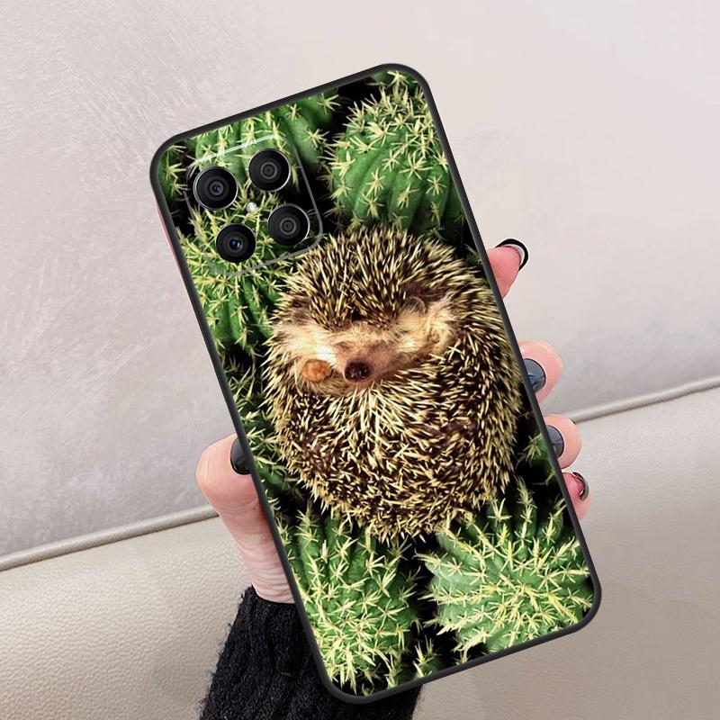 Kawaii Hedgehog Heart For Honor Magic 7 Lite 5 6 8 Pro Case For Honor Win RT X9d X9b X9a X9c X8c X8b 200 400 70 90