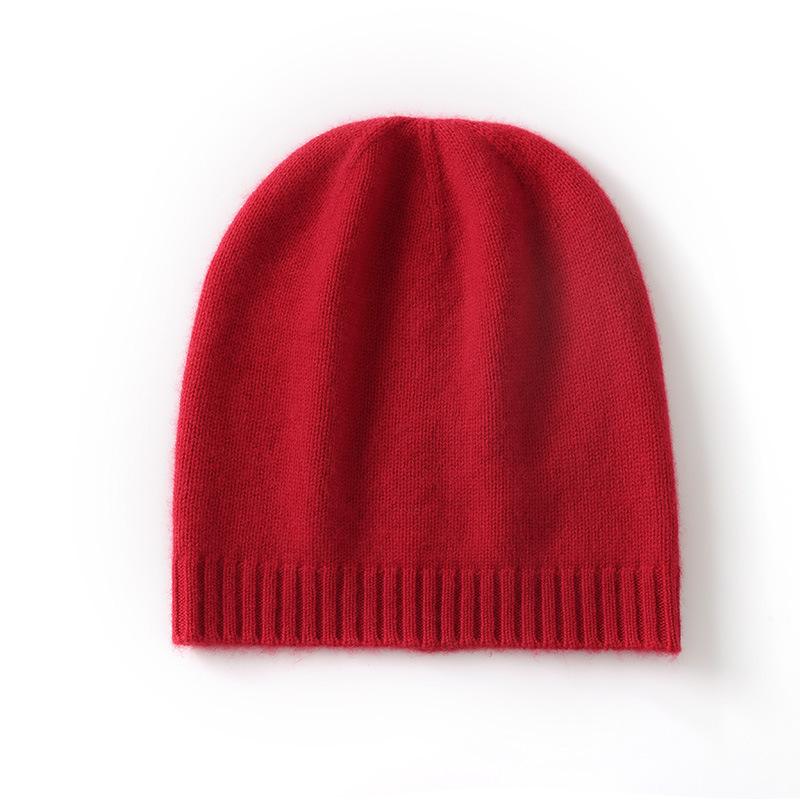 Soft Cashmere Hat Autumn and Winter New Style Unisex Casual Ear Protection Solid Color Hat Fashionable Knitted Hat