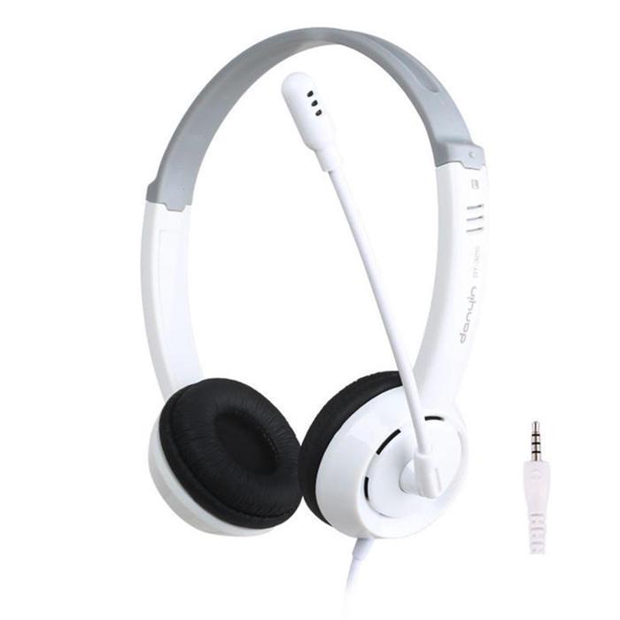 White Black Wired Headphone Computer Phone Stereo Headphones Game