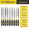 Assorted Small Steel File Set: Triangular Rasp Hand Files for Woodworking