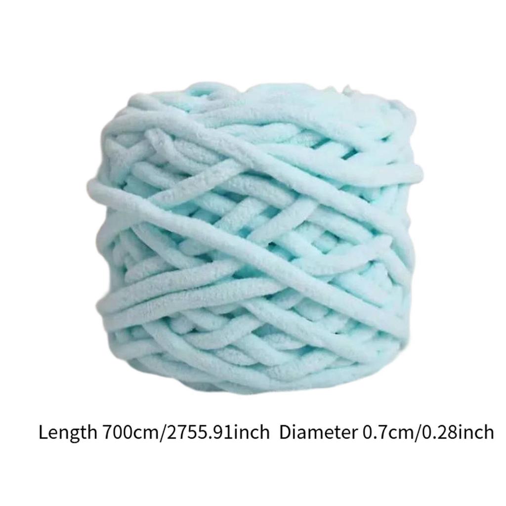Weiches dickes Chenille-Garn flauschiges voluminöses Häkelgarn zum Handstricken DIY Decke Hut Kissen Handwerk