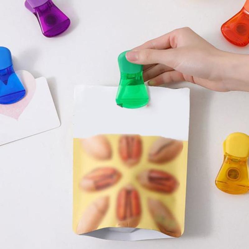 Kitchen Magnetic Clips Set for Fridge Heavy Duty Wide Bag Clip Memo
