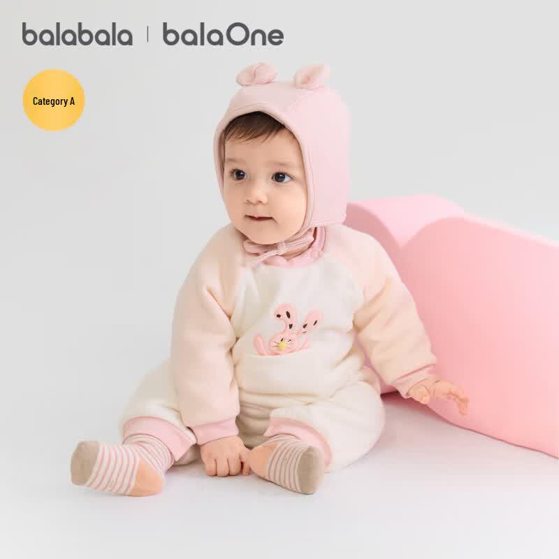 Balabala Baby Winter Quilted Romper