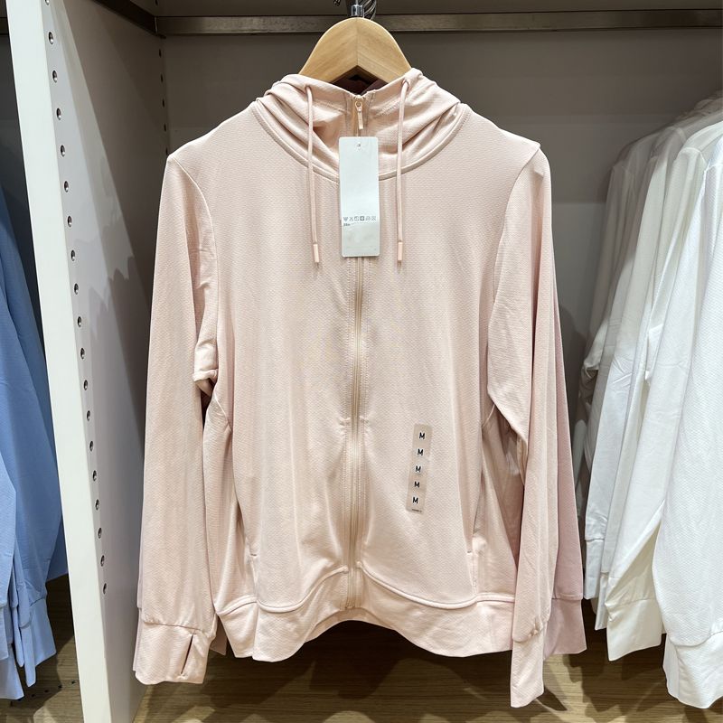 

Тонкий Дышащий Прохладный Быстросохнущий Кардиган Одежда для защиты от солнца Water pink S