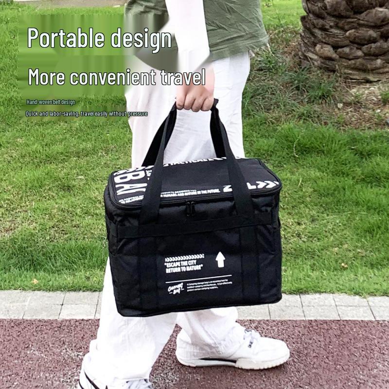 Large Capacity Outdoor Picnic Bag: Multifunctional Oxford Cloth Storage for Gas Tanks