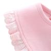 Baby Girls Cotton Snap Button Bibs Cute Bow Lace Bibs Waterproof Saliva Towel