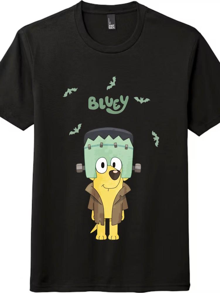 

Bluey Cartoon Frankenstein Dog Printed T-Shirt - Unisex Casual Short Sleeve Tee 4XL
