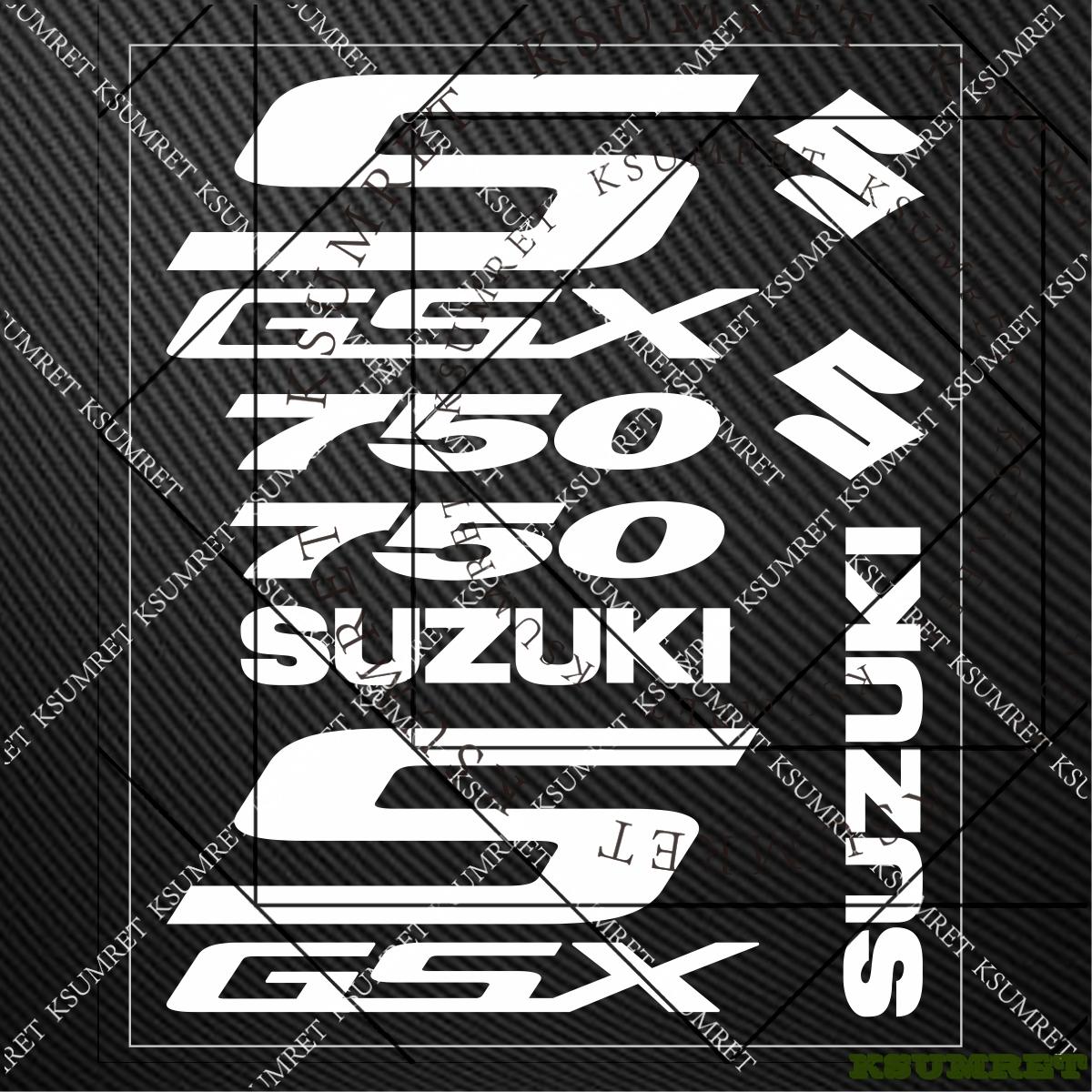 AAGK1 For Suzuki Gsxs750 Sticker Motorcycle Decal Moto Helmet Gsxs 750 Logo Stickers белый