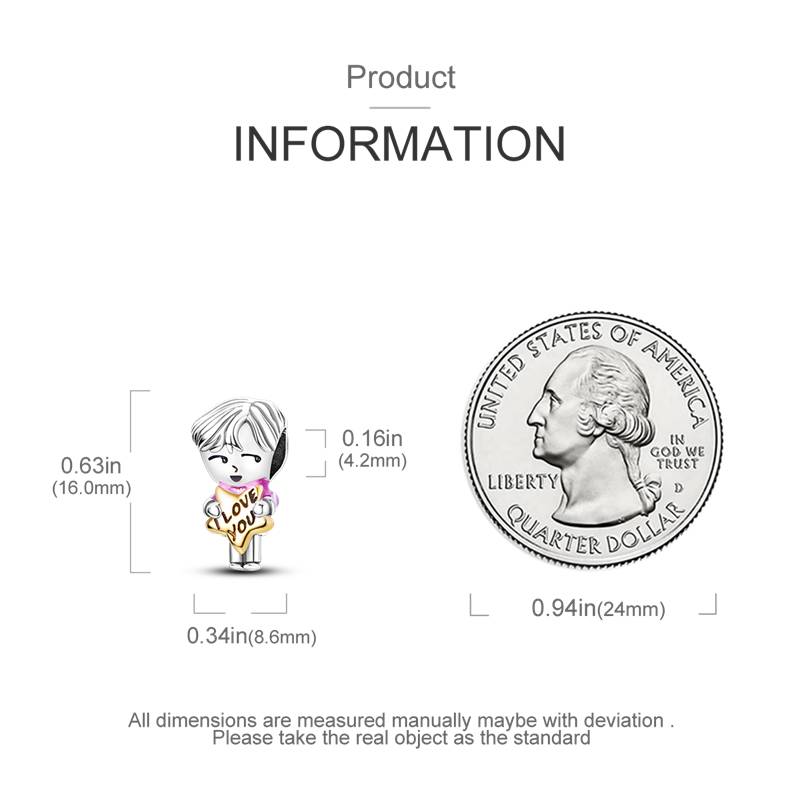 Original Charms Copper Creative Shining Star Boy Beads Fit Charms Plata Bracelets For Women Women Jewelry Making Diy