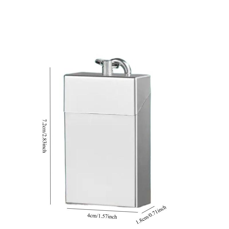 Portable Ashtray with Keychain Drawer Ash Holder Stainless Steel Cigarette Tray for Outdoor Car Travel Mini Ashtray Container