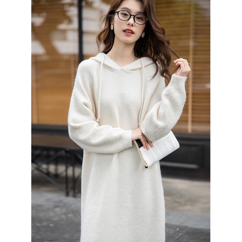 Mokana Women's Christmas Style Long-Sleeve Midi Dress