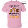 Men's Funny T-shirt Clothing It's The Most Wonderful Time for A Beer Christmas Tee Shirt Reindeer Drinking Graphic Tees Clothing