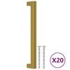 Furniture Handles 20 Pcs Gold 192 Mm Stainless Steel