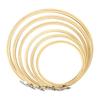 6 Sizes Round Bamboo Embroidery Hoop Adjustable Circle Cross Stitch Hoop Ring for Craft Sewing Circle Cross Stitch Hoop Ring